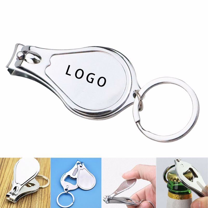 Custom Nail Clipper Bottle Opener Keychain