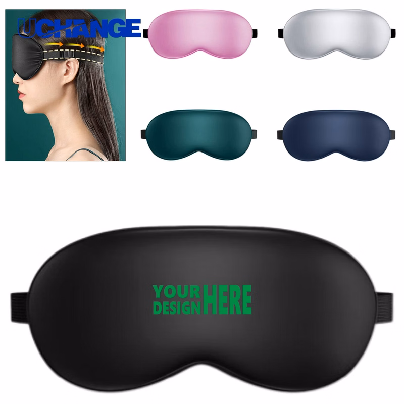 Dual-Sided Synthetic Silk Total Darkness Blindfold