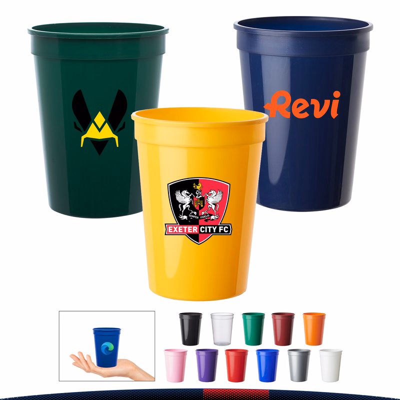 12 oz. Elsen Plastic Stadium Cups