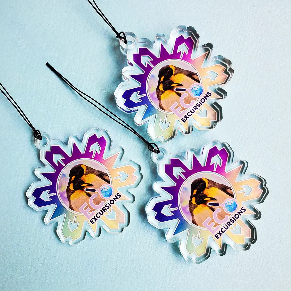 Custom Ultra Vivid Color Acrylic Ornament 1
