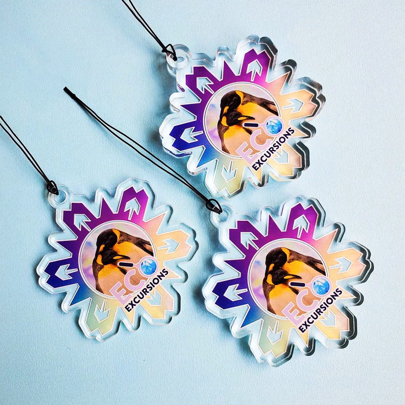 Custom Ultra Vivid Color Acrylic Ornament