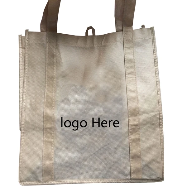 Custom 14.5in Non-Woven Grocery Tote with Reinforced Handles — Bulk Retail & Brand Activation 1