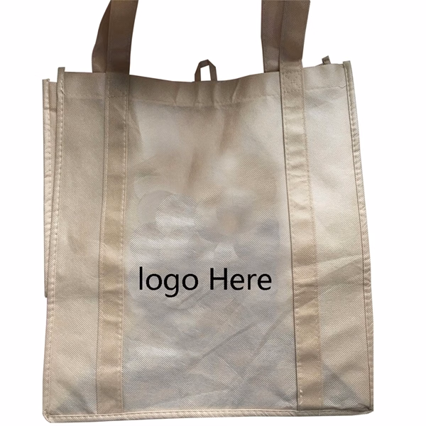 Custom 14.5in Non-Woven Grocery Tote with Reinforced Handles — Bulk Retail & Brand Activation