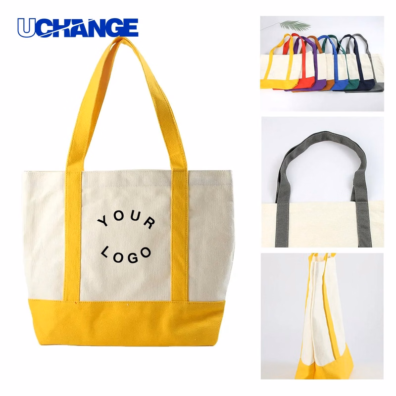 12oz Cotton Canvas Tote Bag Carrier Large Capacity