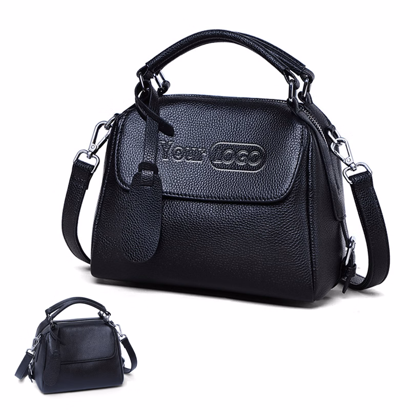 Leather Small Crossbody Satchel Handbag for Women