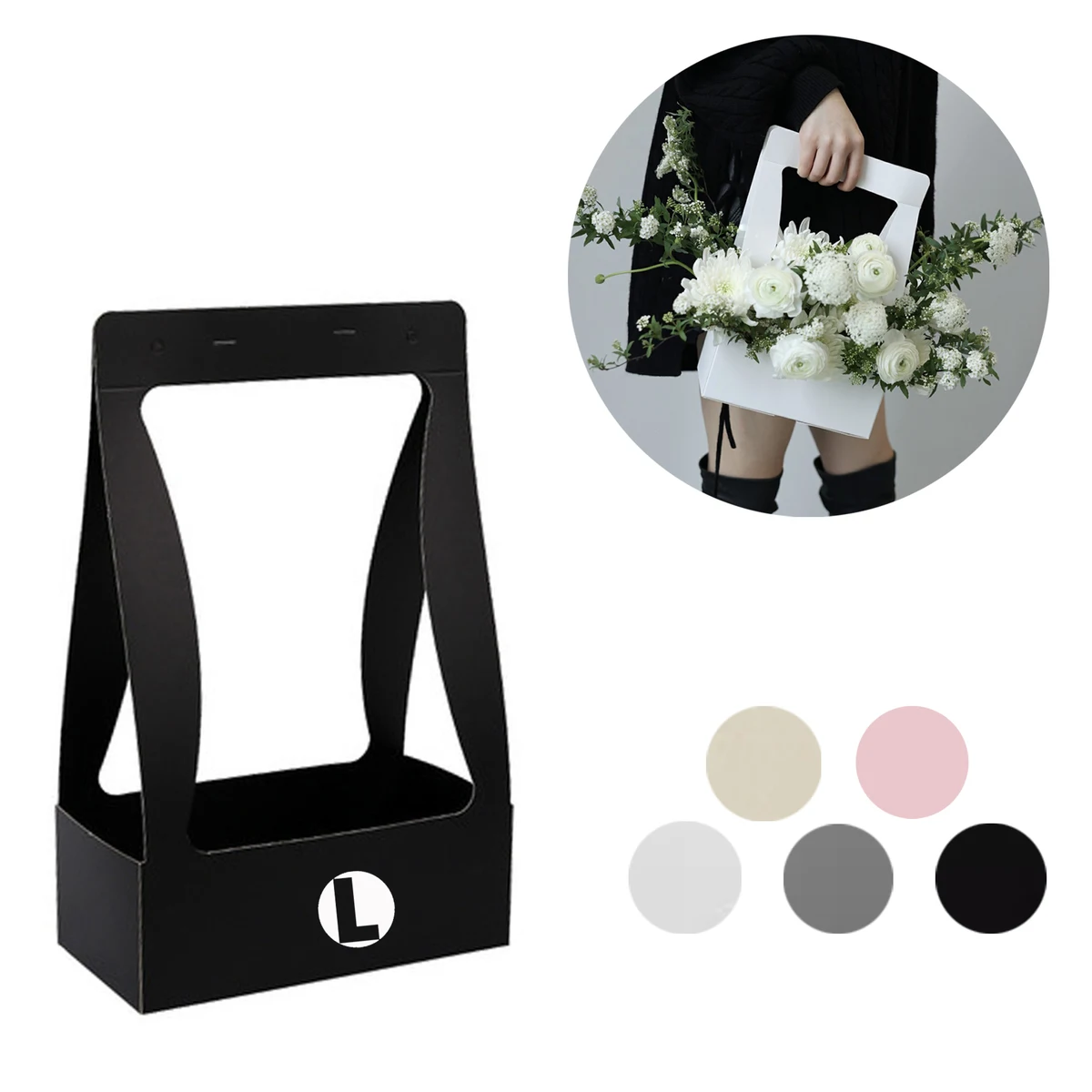 Creative Foldable Flower-Style Tote Box 1