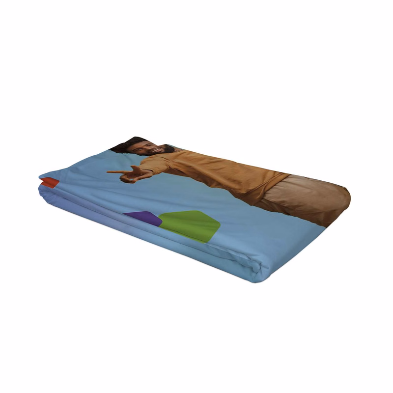 10' Straight Splash Floor Display Wrap Graphic Panel (Block-Out Fabric)