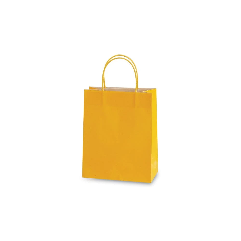 Large Gift Bags - Yellow 10.5" x 13" x 5.5" 1
