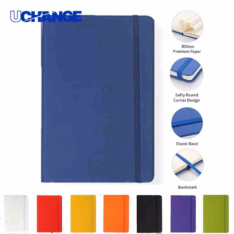 Soft Premium PU Leather Notebook Journal with Strap