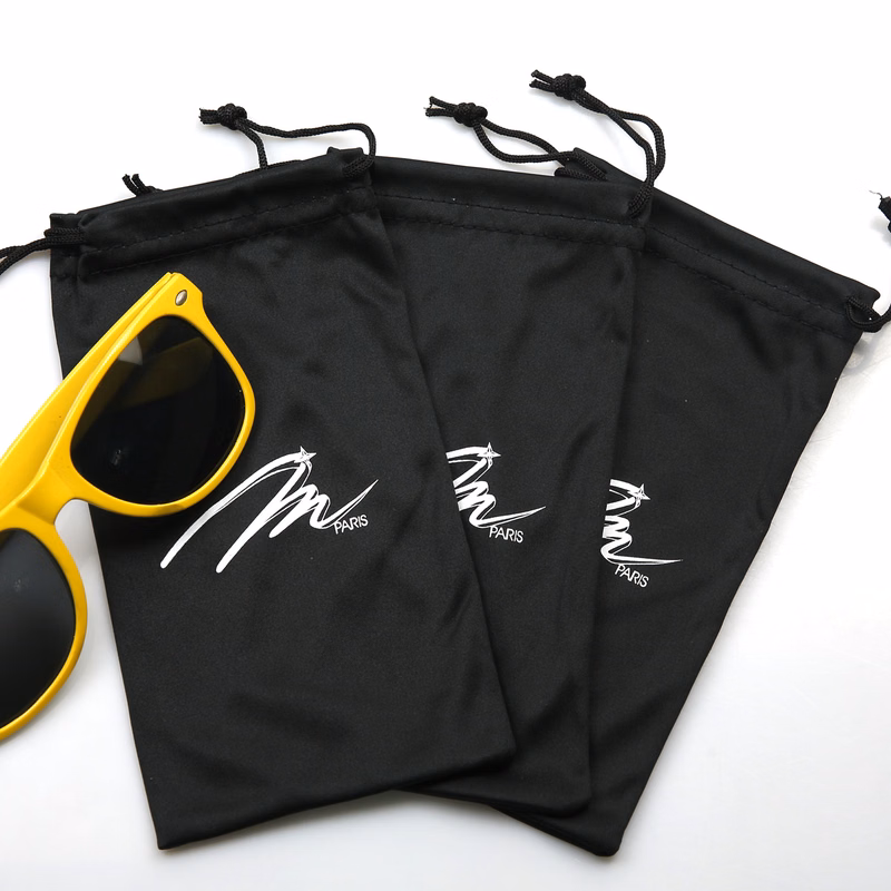 Microfiber Sunglasses Pouch With Drawstring