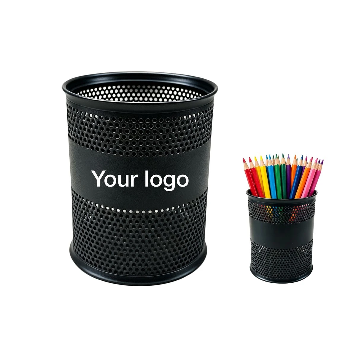 Black Metal Pencil Holder 1