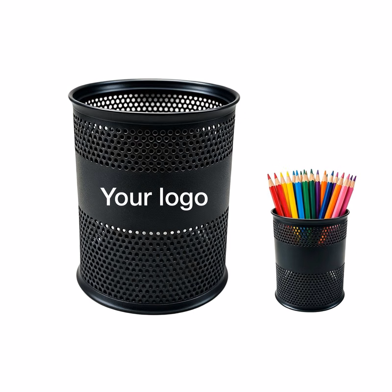 Black Metal Pencil Holder