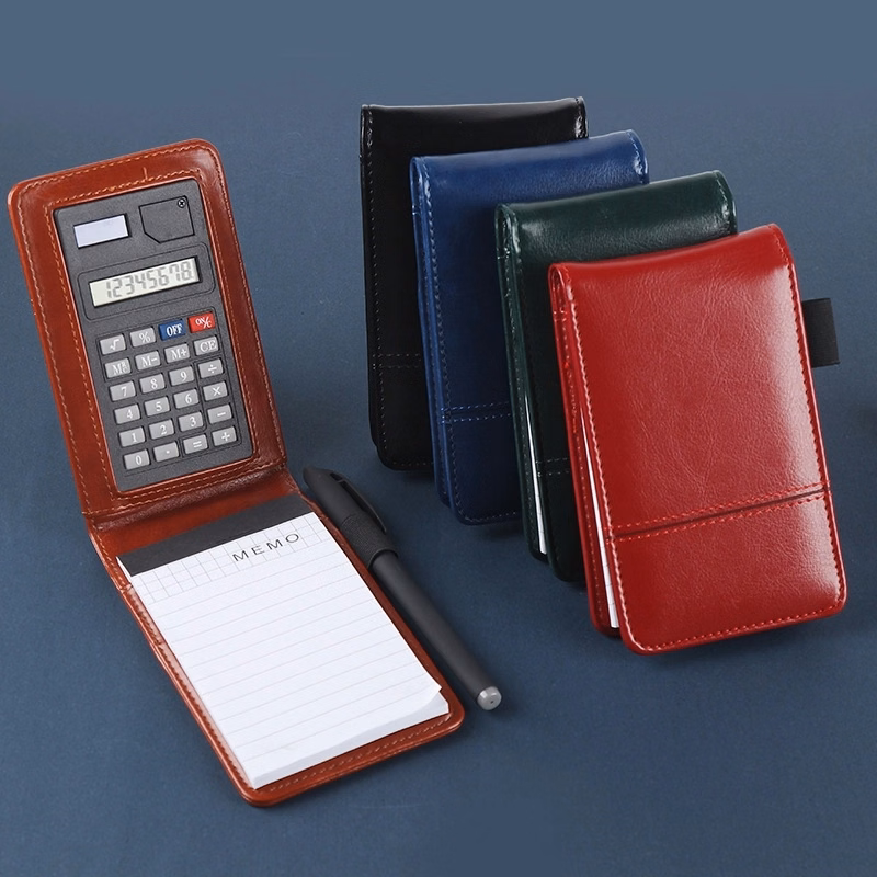 A7 Journal Notebook with Calculator and Pen Holder