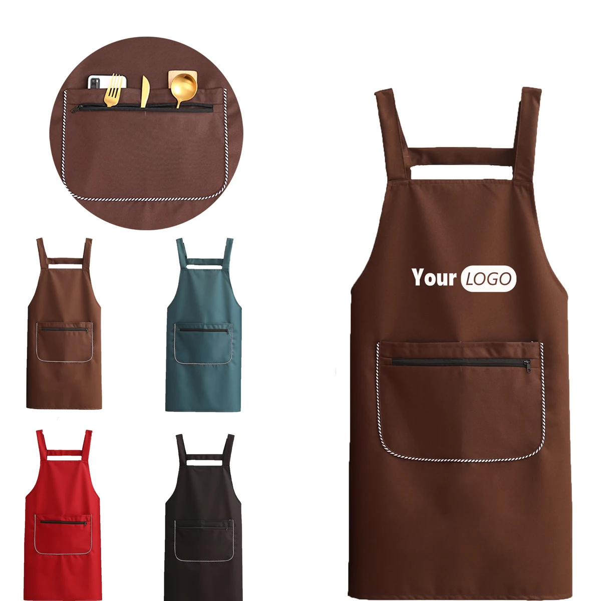 Polyester Waterproof Apron MOQ 50 1