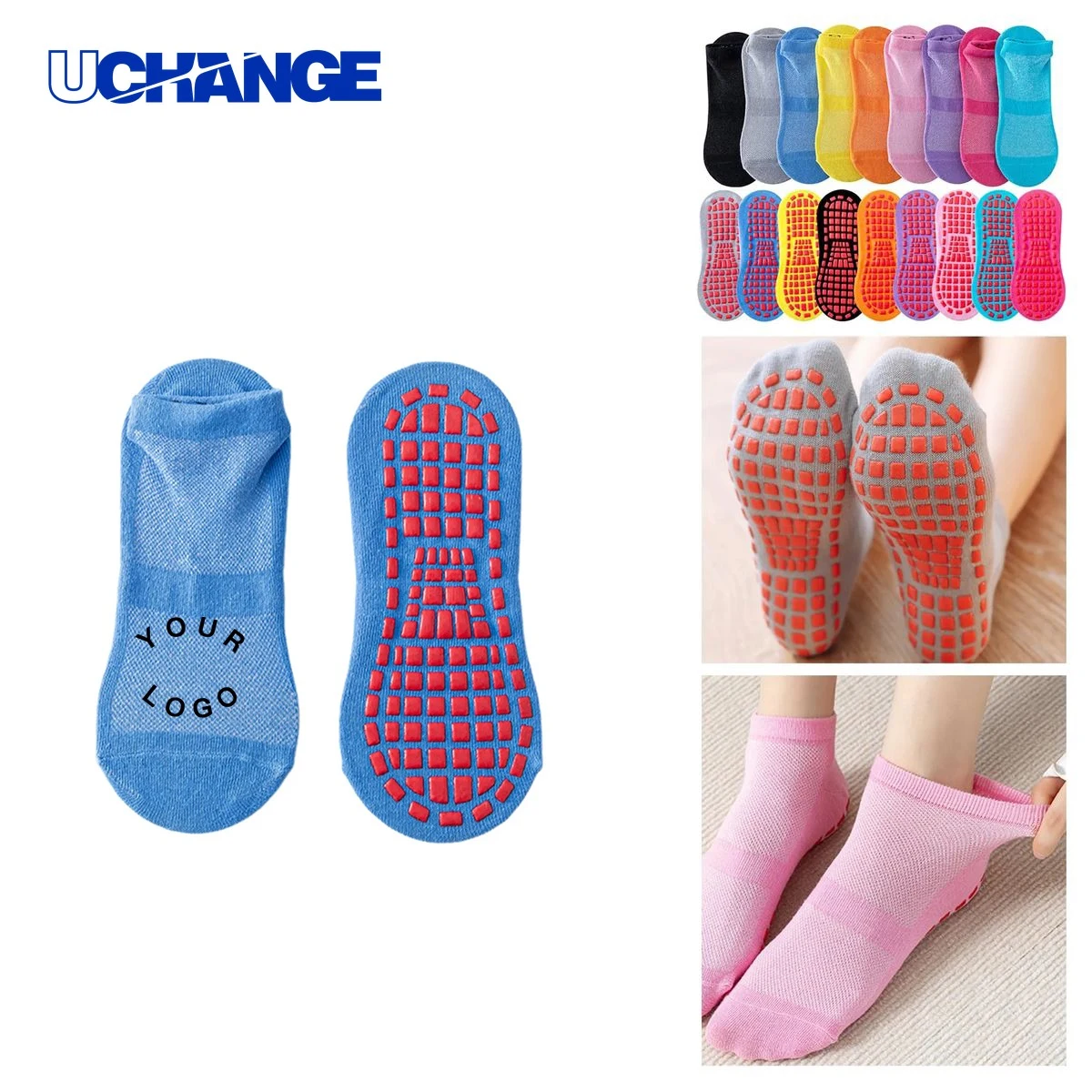 Cotton Anti Slip Yoga Grip Socks Socks for Training 1
