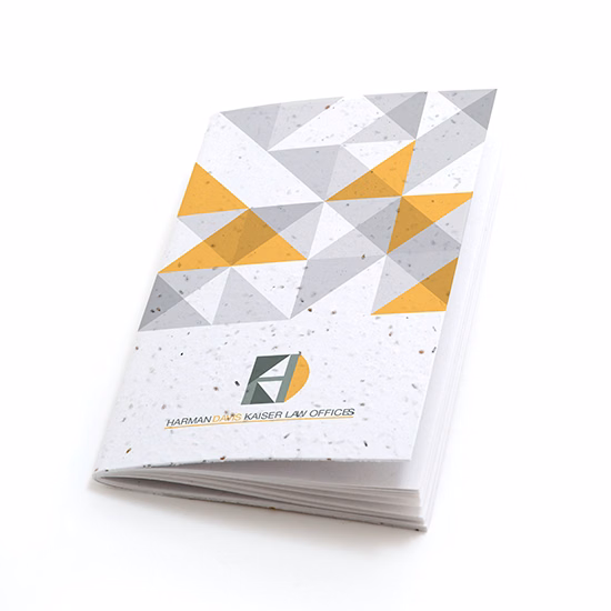 Geometric Personalized Plantable Pocket Notebooks