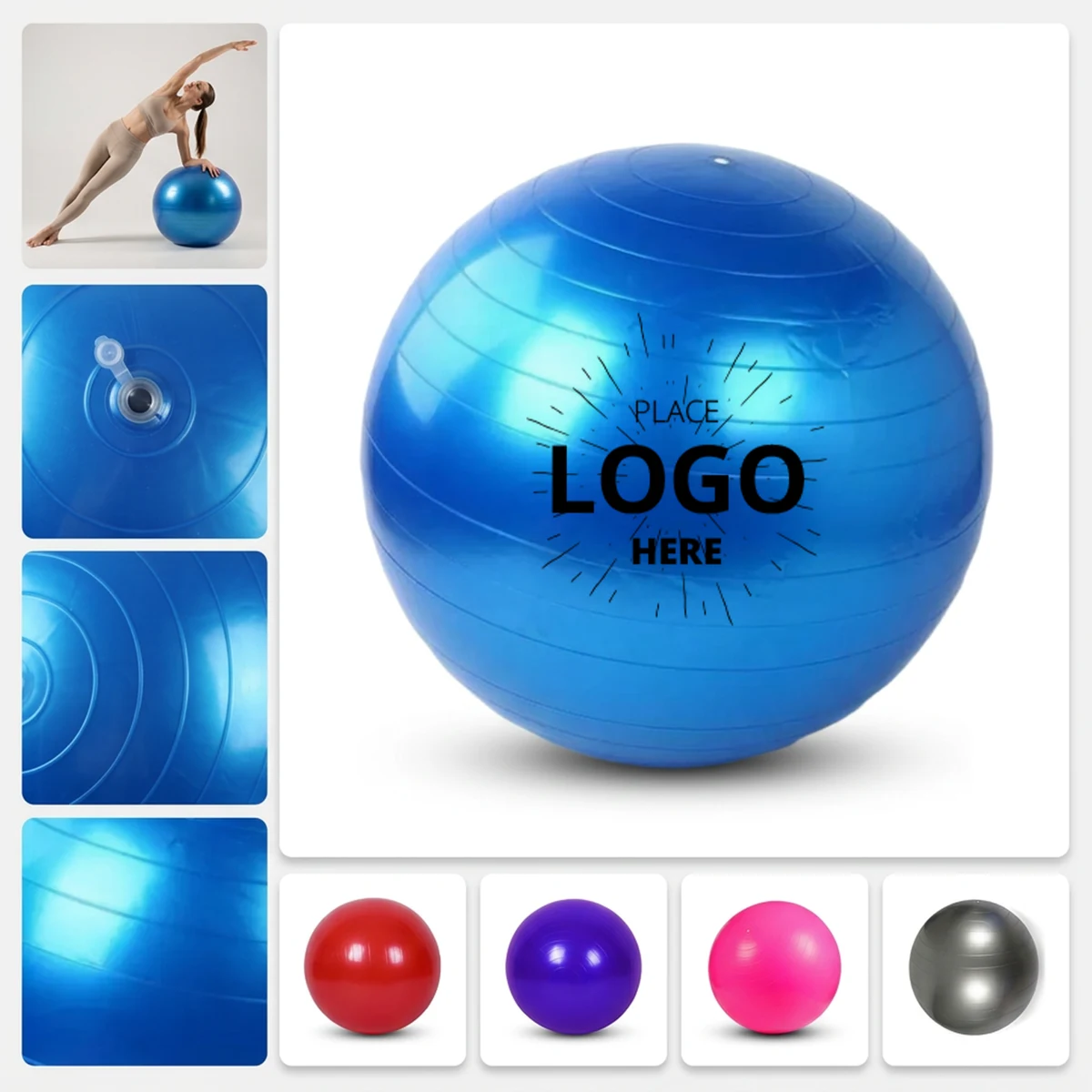 Anti-Burst Yoga Exercise Ball 1