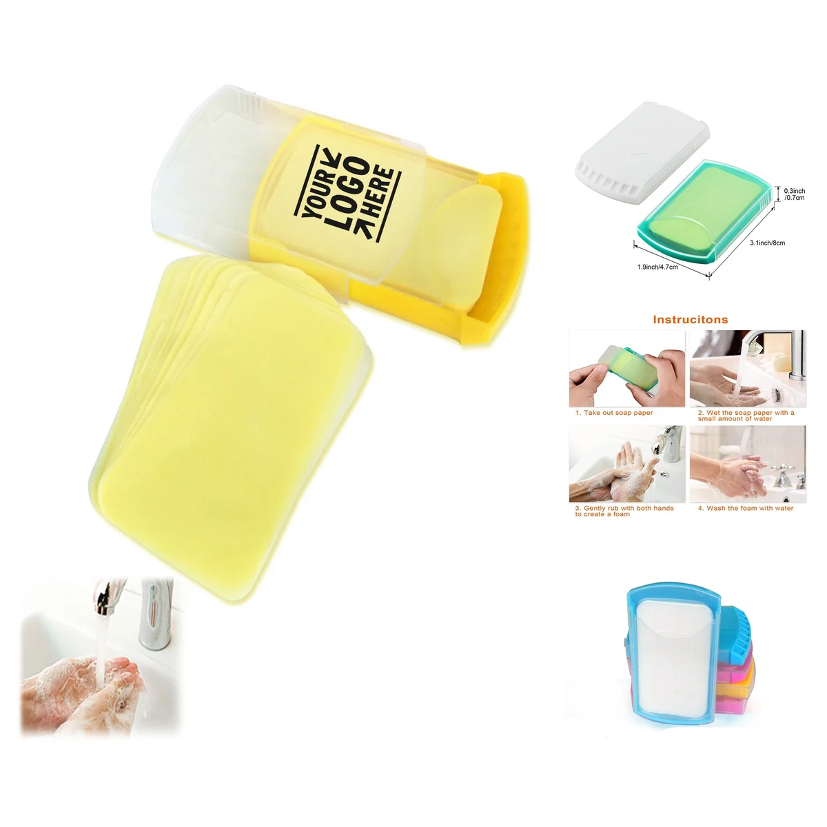 Hand Washing Soap Sheets for Outdoor Travel 1