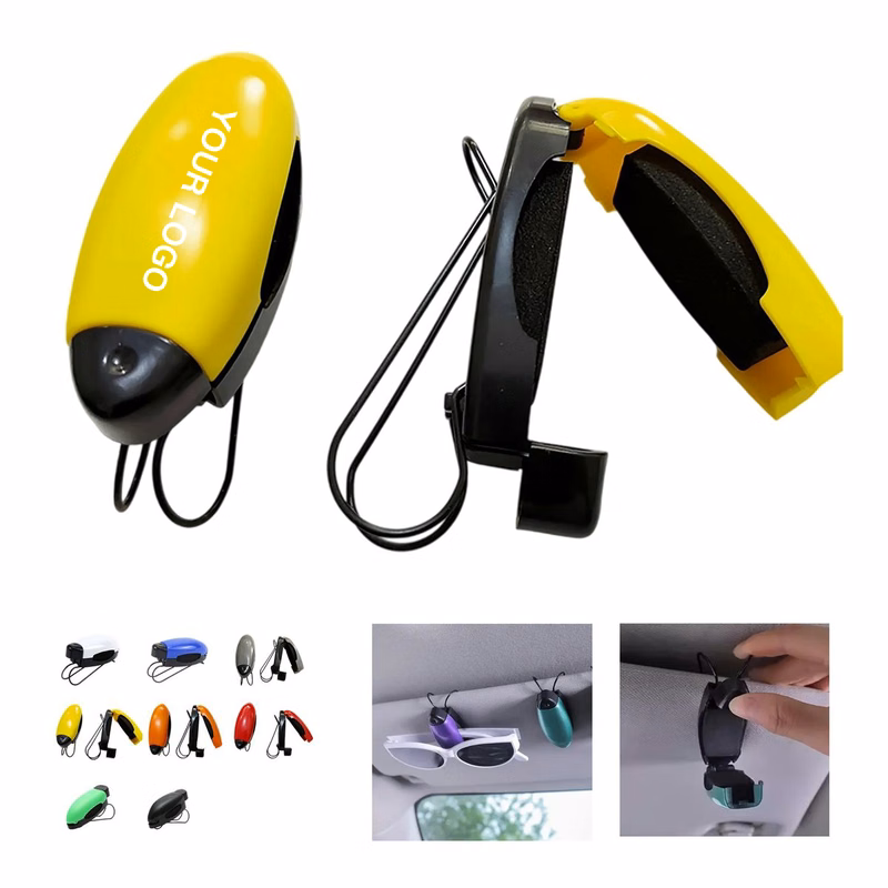 ABS Plastic Sunglasses Holder for Car Sun Visor