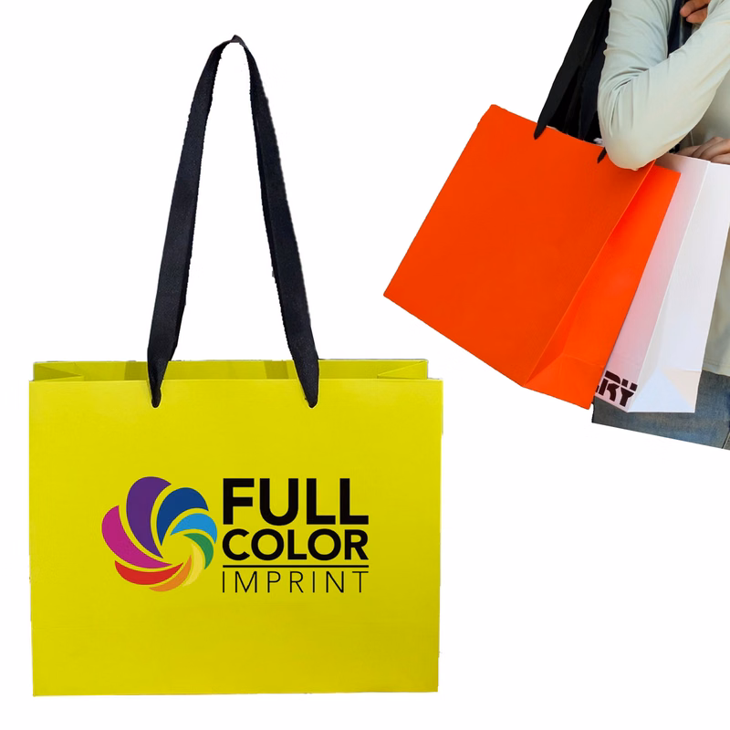 MOQ 50 Custom Printed Waterproof Shopping Bags