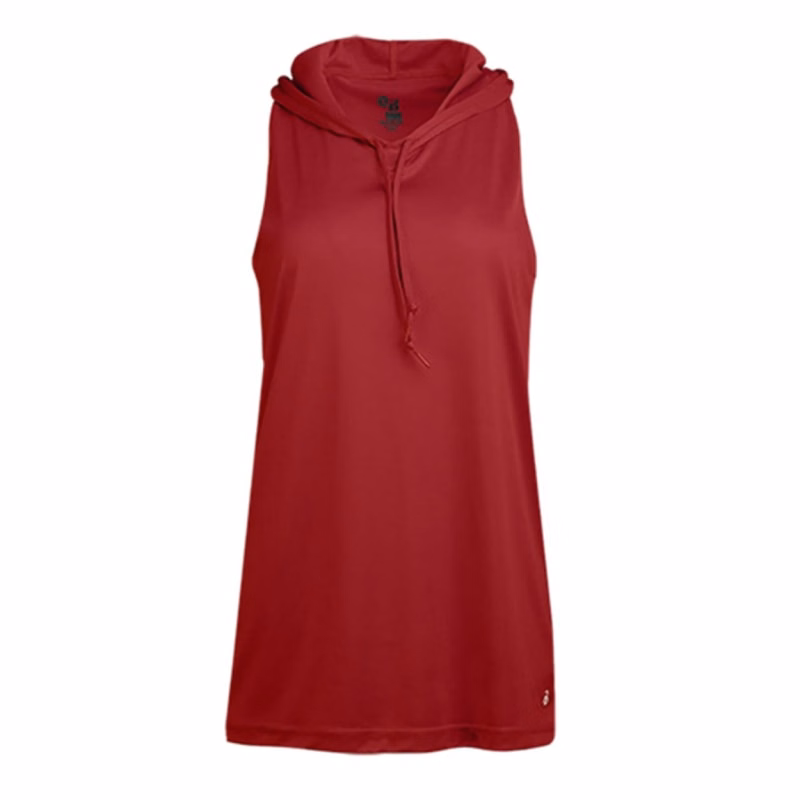 Badger Women's B-Core Racerback Hooded Tank Top - 4111