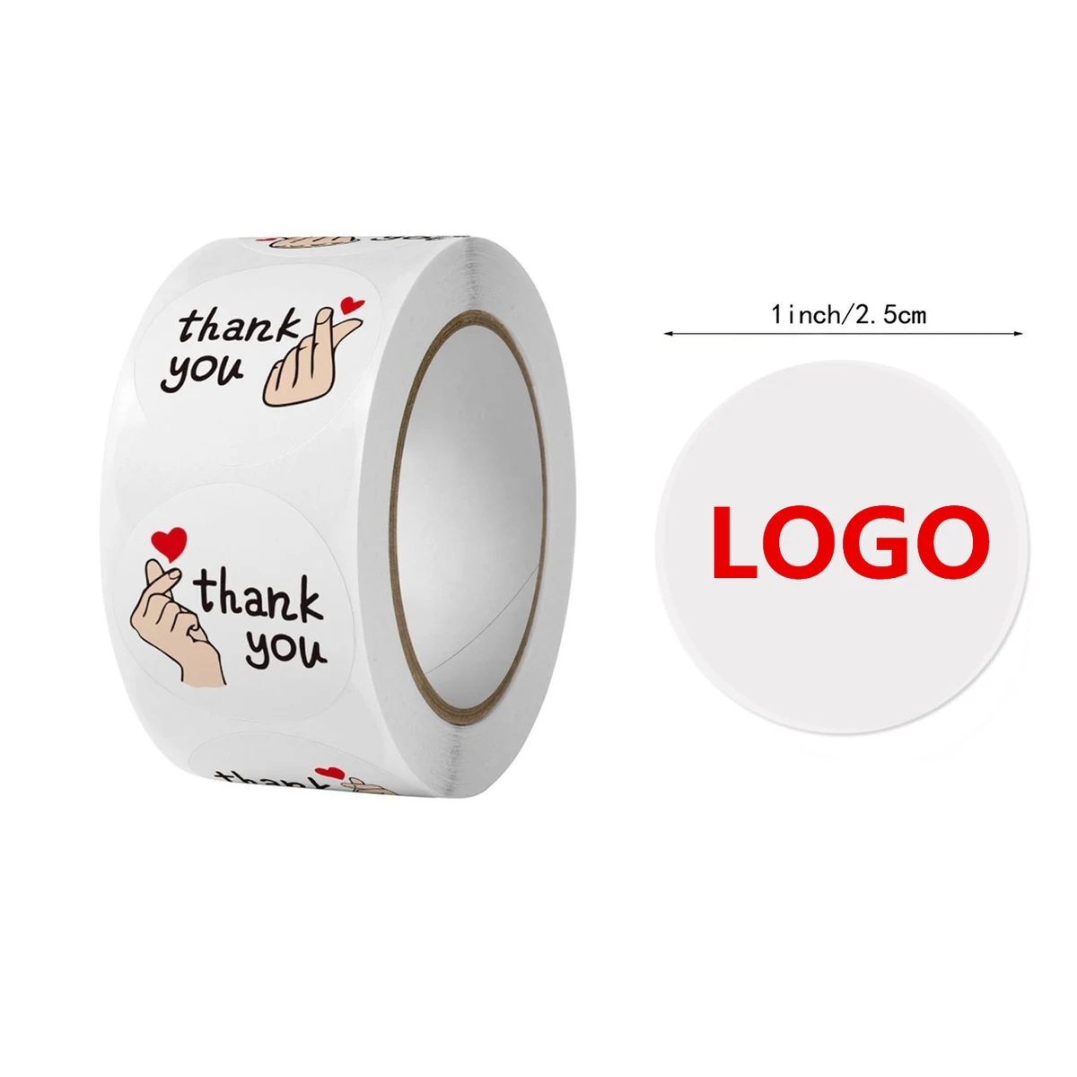 4-Color Process Circular Labels On A Roll 1
