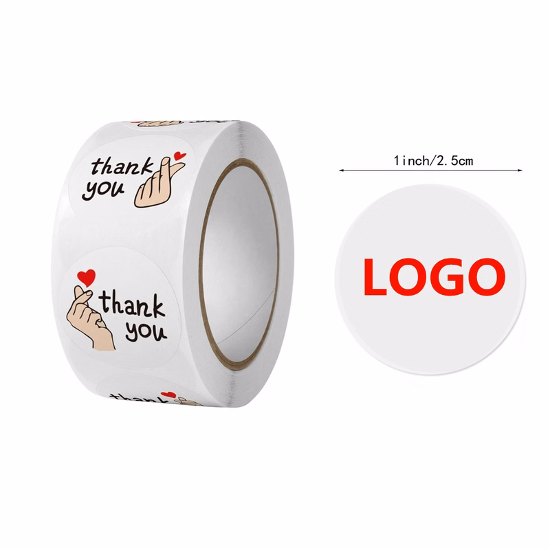 4-Color Process Circular Labels On A Roll