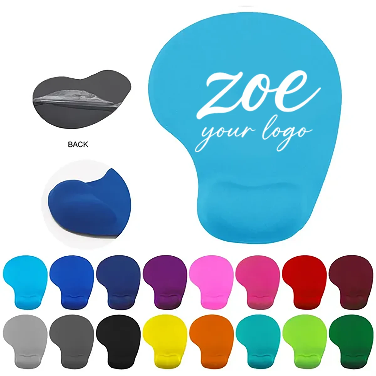 Soft Silicone Wrist Rest Mouse Pad PU Advertising Mouse Pad 1
