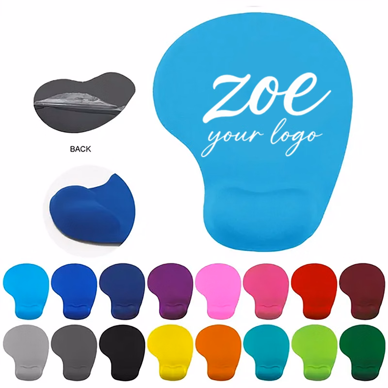 Soft Silicone Wrist Rest Mouse Pad PU Advertising Mouse Pad