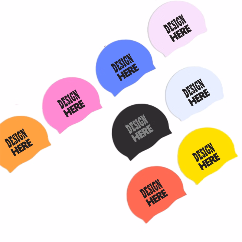 Customizable Smooth Silicone Swim Cap