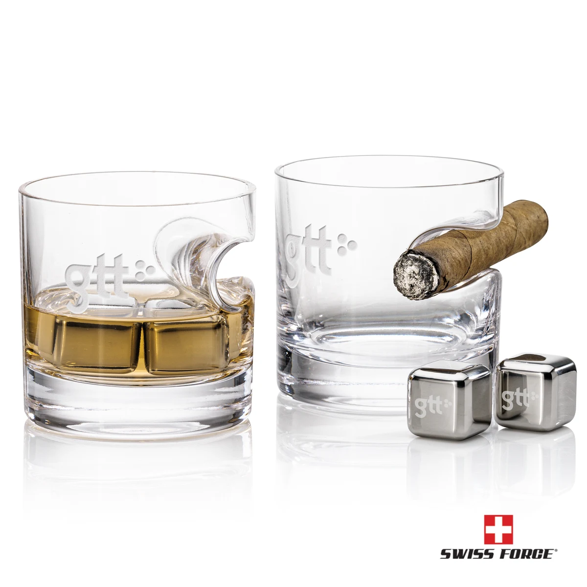 Swiss Force® S/S Ice Cubes & 2 Havana OTR 1