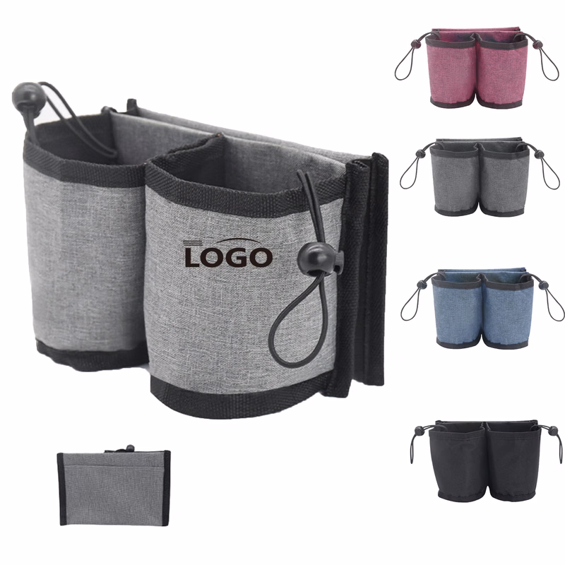 Fabric Luggage Attachable Drink Cup Sleeve