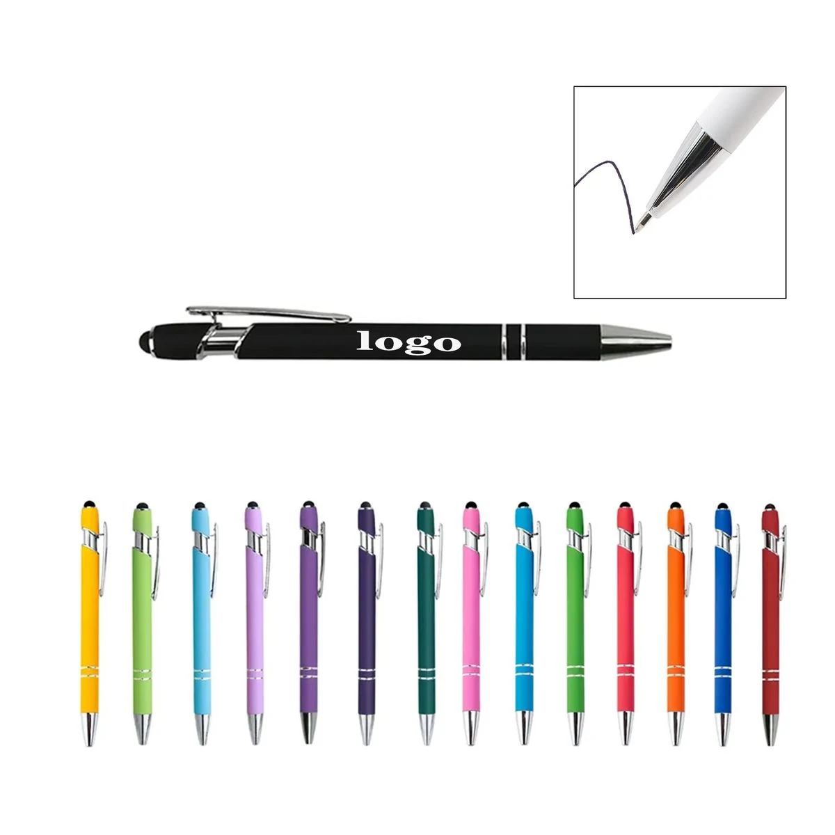 Stylus Tip Retractable Ballpoint Pen 1