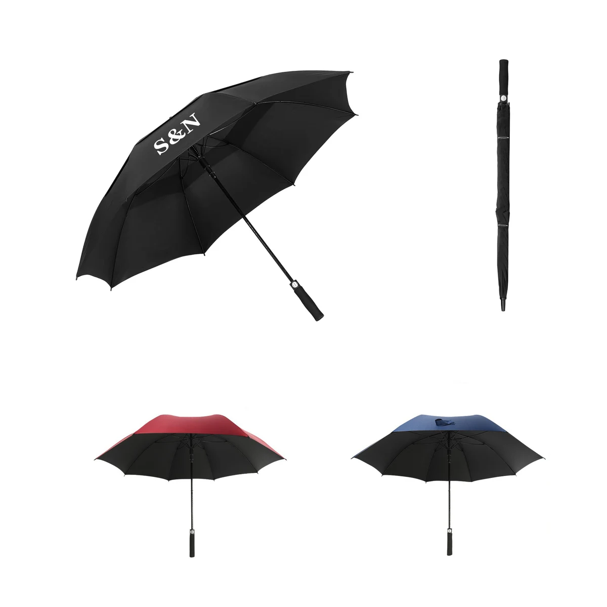 Long Handle Double Layer Business Gift Umbrella 1