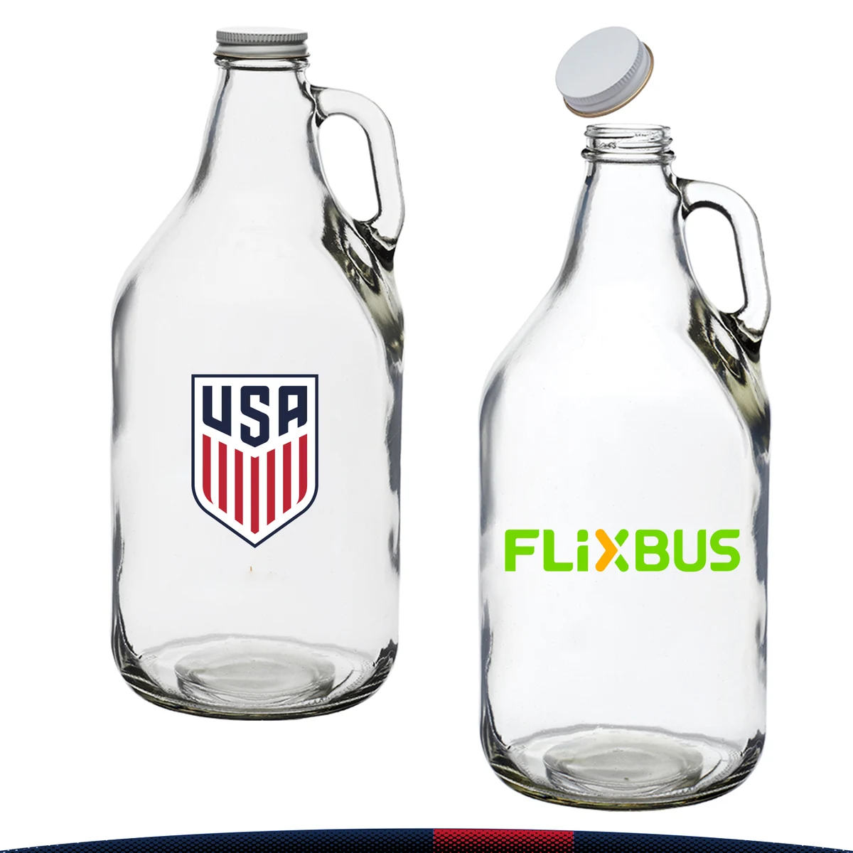 64 oz. Snol Clear Beer Glasses 1