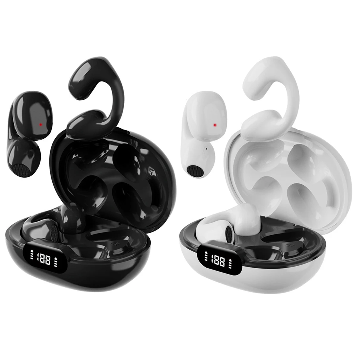 Wireless Noise Reduction Rechargeable Ear Clip Earbud 1