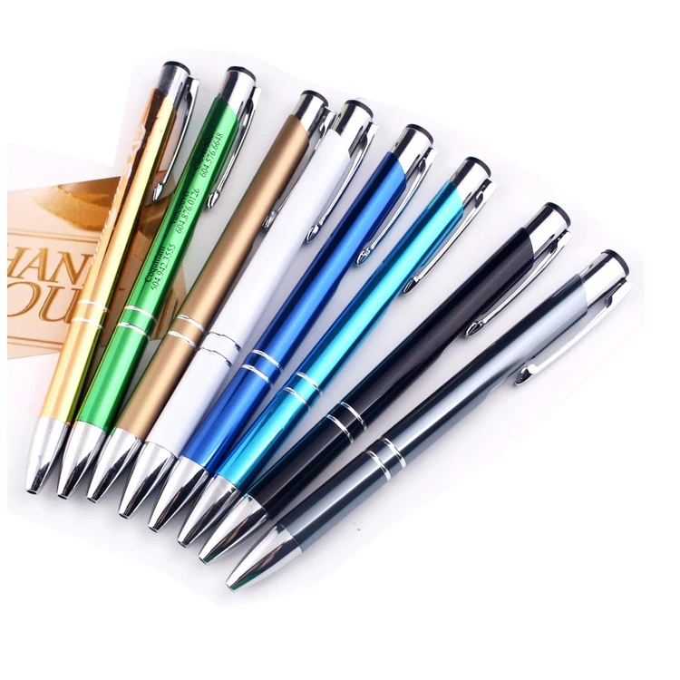 SM00081 - Aluminum Metal Barrel Ballpoint Pen With Click Action, Economic Idea For Mass Promotions 1