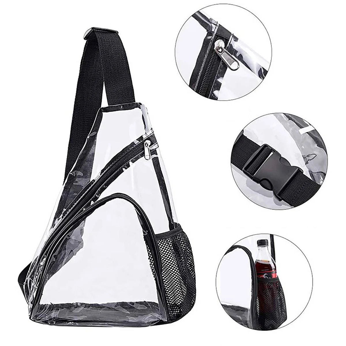 Pvc Transparent Sling Bag 1
