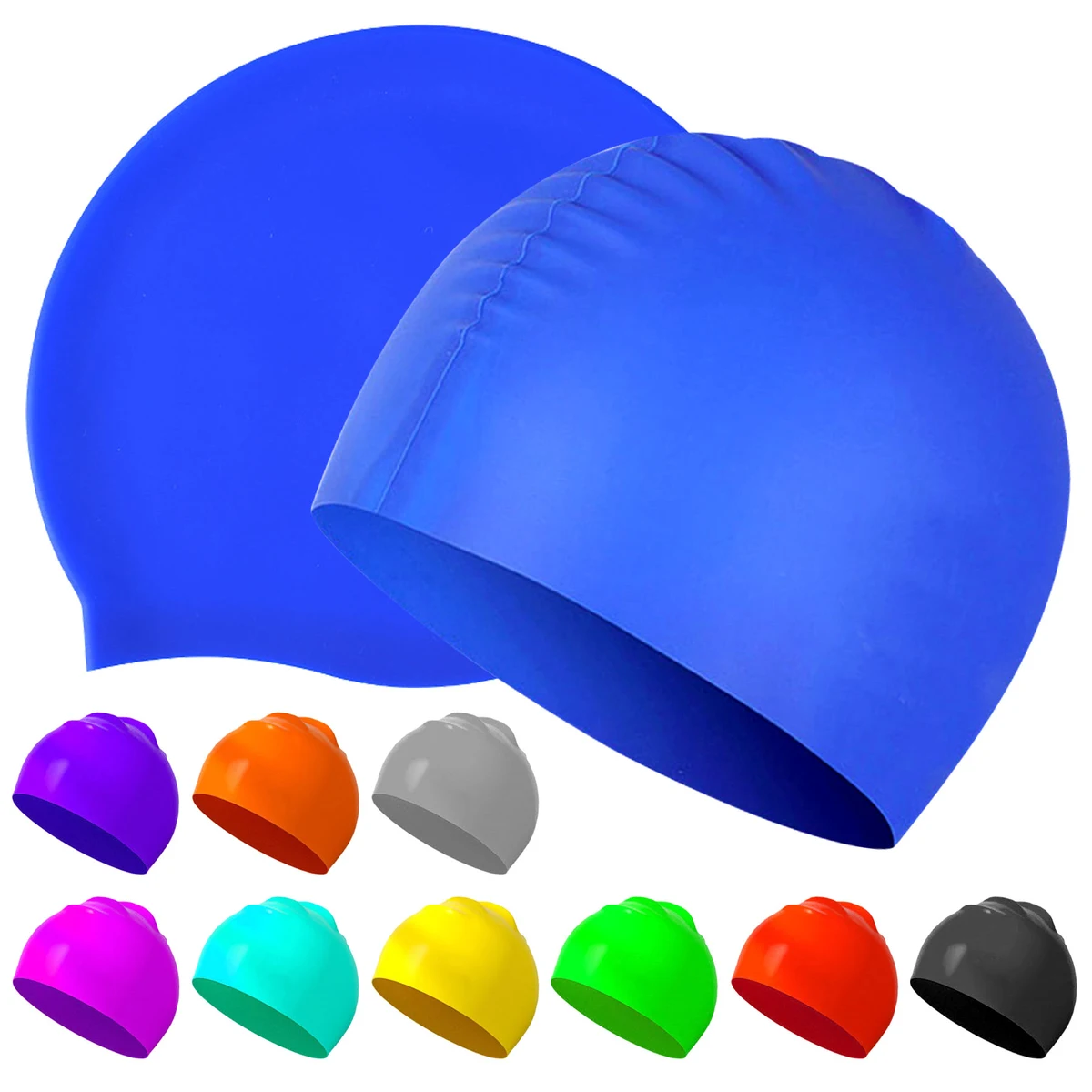 Silicone Unisex Swim Cap 1