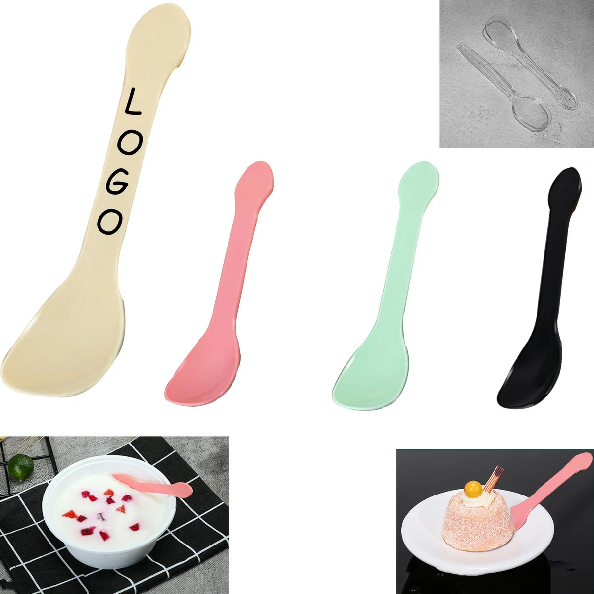 Disposable Plastic Ice Cream Scoop 1