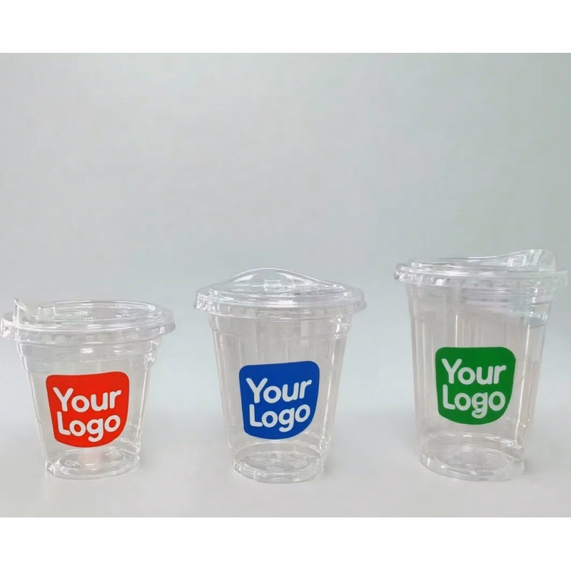 PET Disposable Cups with Lids