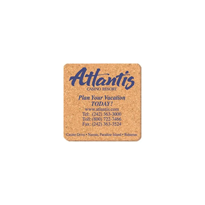 Coaster - 3.5" Square Cork Coasters 1