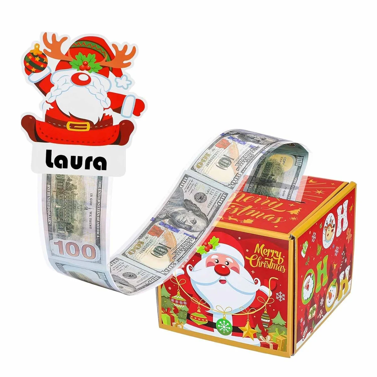 Christmas cash gift piggy bank 1
