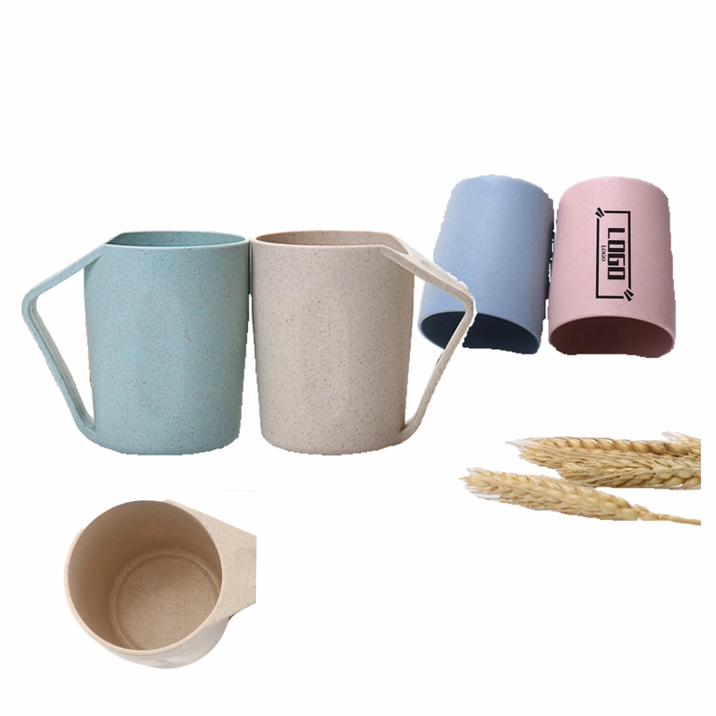 Sustainable Wheat Straw Bathroom Cup For Daily Oral Care