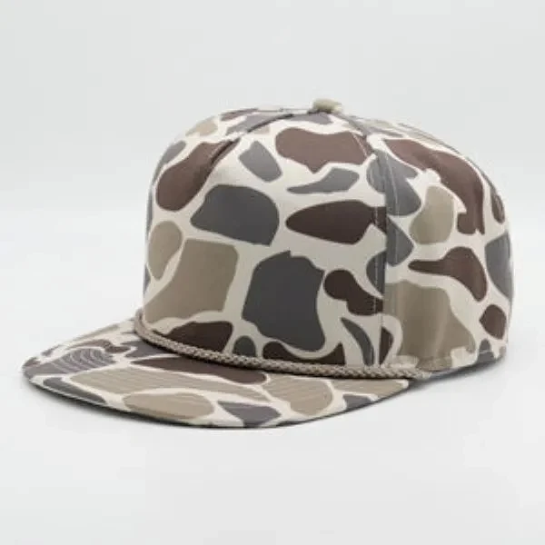 5-Panel A Frame Snapback Hat with Flat Bill and Custom Logo 1