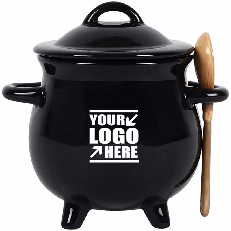 Witches Broth Cauldron Ceramic Bowl