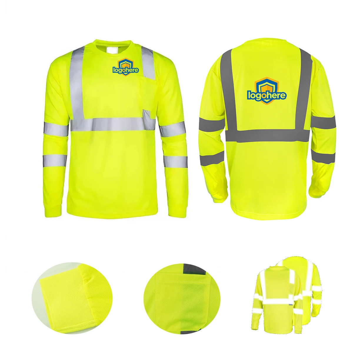 MOQ 20 Reflective Safety T-Shirt 1