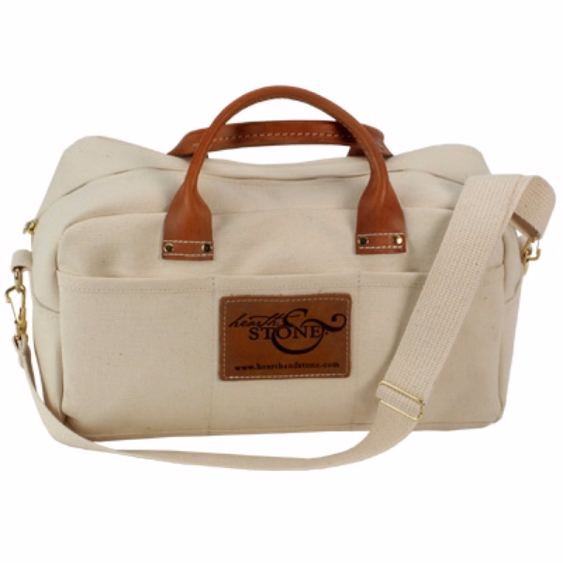 22 Oz. Natural Canvas USA Zip-Top Tool Bag