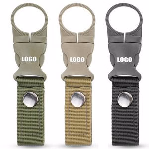 Webbing Water Bottle Holder Clip With Durable Plastic Buckle
