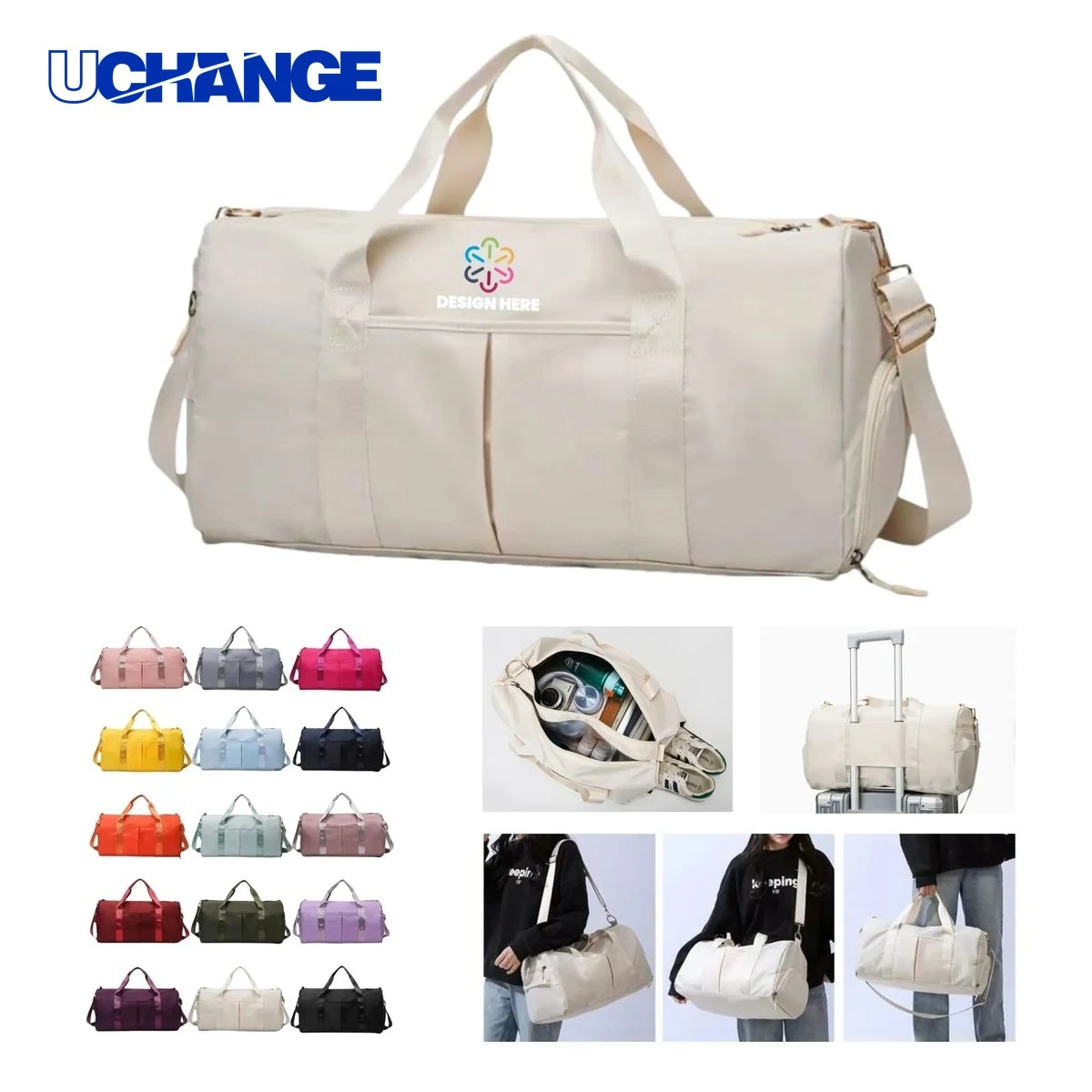 Polyester Large Capacity Travel Duffle Bag 1
